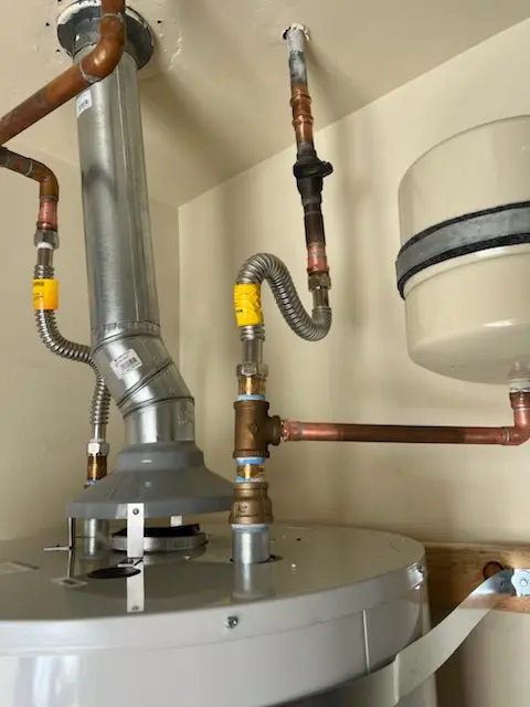 Water heater installation and plumbing repair in East Morris